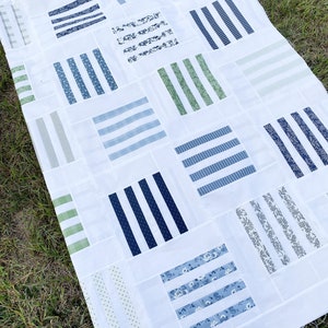 Sweet Sticks DIGITAL PDF Quilt Pattern: 5 sizes - precut honey bun strips