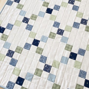 Digital PDF Pattern: Simple Irish Chain Table a yardage scrappy strip table runner topper quilt pattern, simple easy pdf quilt pattern image 9