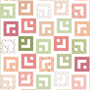 Digital PDF Pattern: Jelly Twist Quilt Pattern 5 sizes-easy precut jelly roll strips quilt pattern-very easy quick pdf yardage quilt pattern image 5