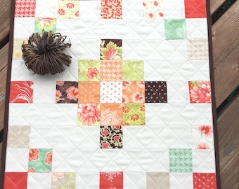 Patrón impreso en papel Bullseye Barn Quilt: tapiz de pared, mantel individual, cama.
