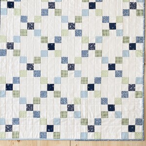 Digital PDF Pattern: Simple Irish Chain Table a yardage scrappy strip table runner topper quilt pattern, simple easy pdf quilt pattern image 8