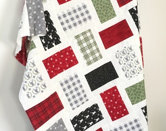 Digital PDF Pattern: Simply Done Quilt Pattern 5 sizes-layer cake fat quarter eighth quilt pattern-very simple easy quick quilt pattern