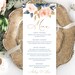 Wedding Menu Template, Printable Wedding Menu, 3 Sizes Included ...