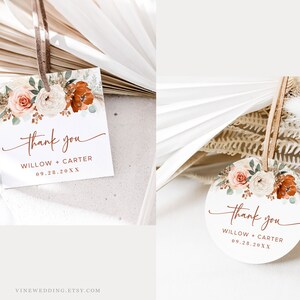 Wedding Favor Tags Template Printable Wedding Favor Tags - Etsy