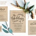 Laura reviewed Vintage Wedding Invitation Set, Printable Wedding Invitation Template Download, Rustic Wedding Invitation, Kraft, DIY Wedding, VW01