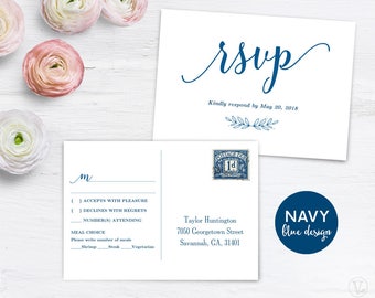 printable rsvp card etsy