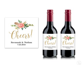 mini wine bottle labels printable wine bottle label template etsy