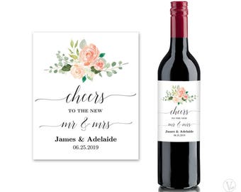wine bottle labels printable wine bottle label template etsy