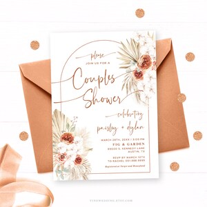 Couples Shower Invitation Printable, Couple's Shower Invitations ...
