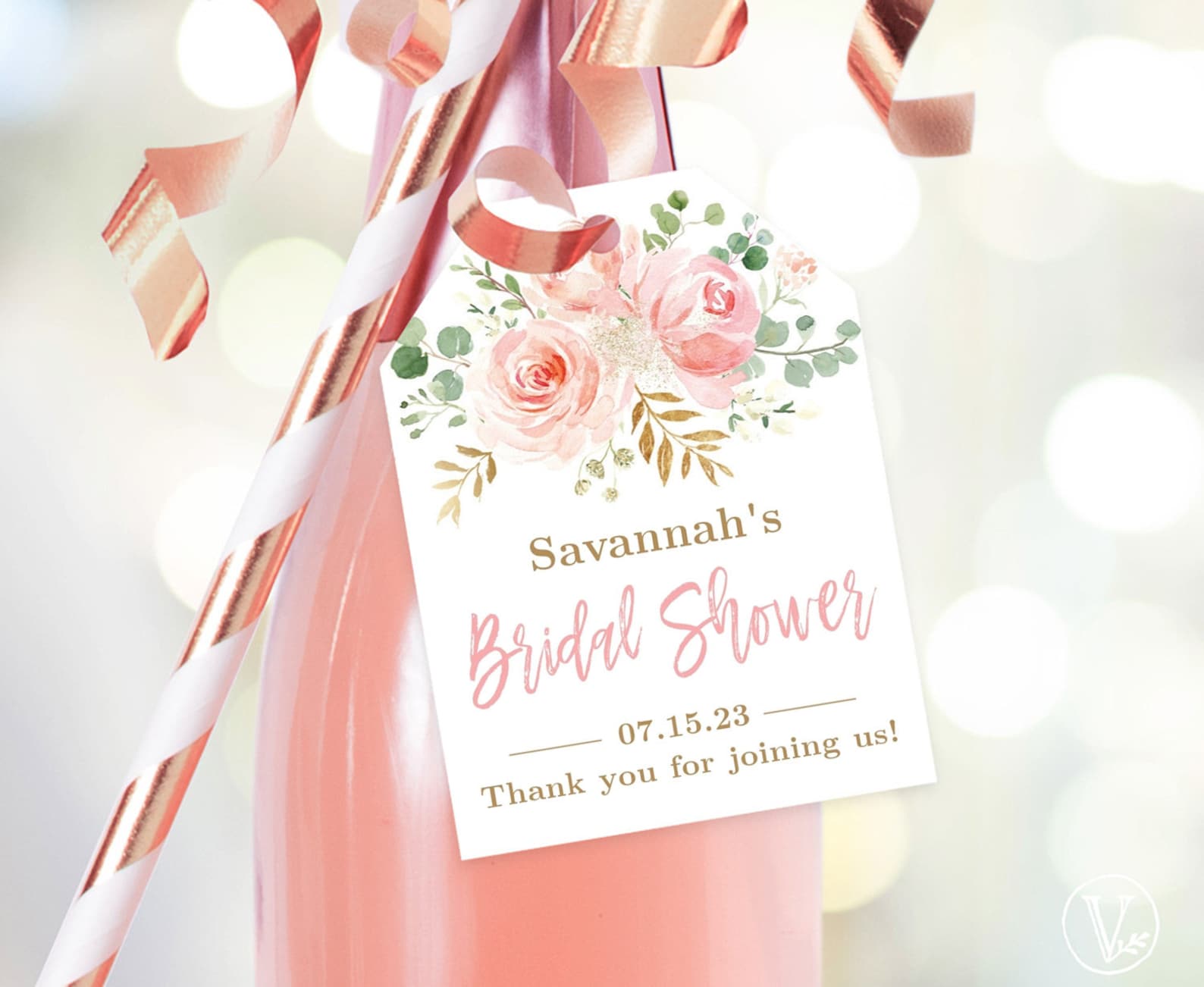 Bridal Shower Favor Tags Printable Bridal Shower Favor Tag - Etsy