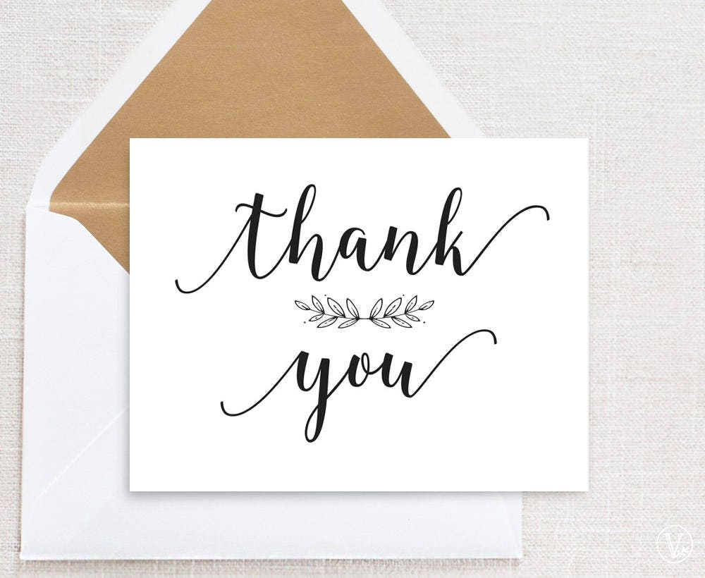 printable thank you card wedding thank you card template printable thank you cards wedding
