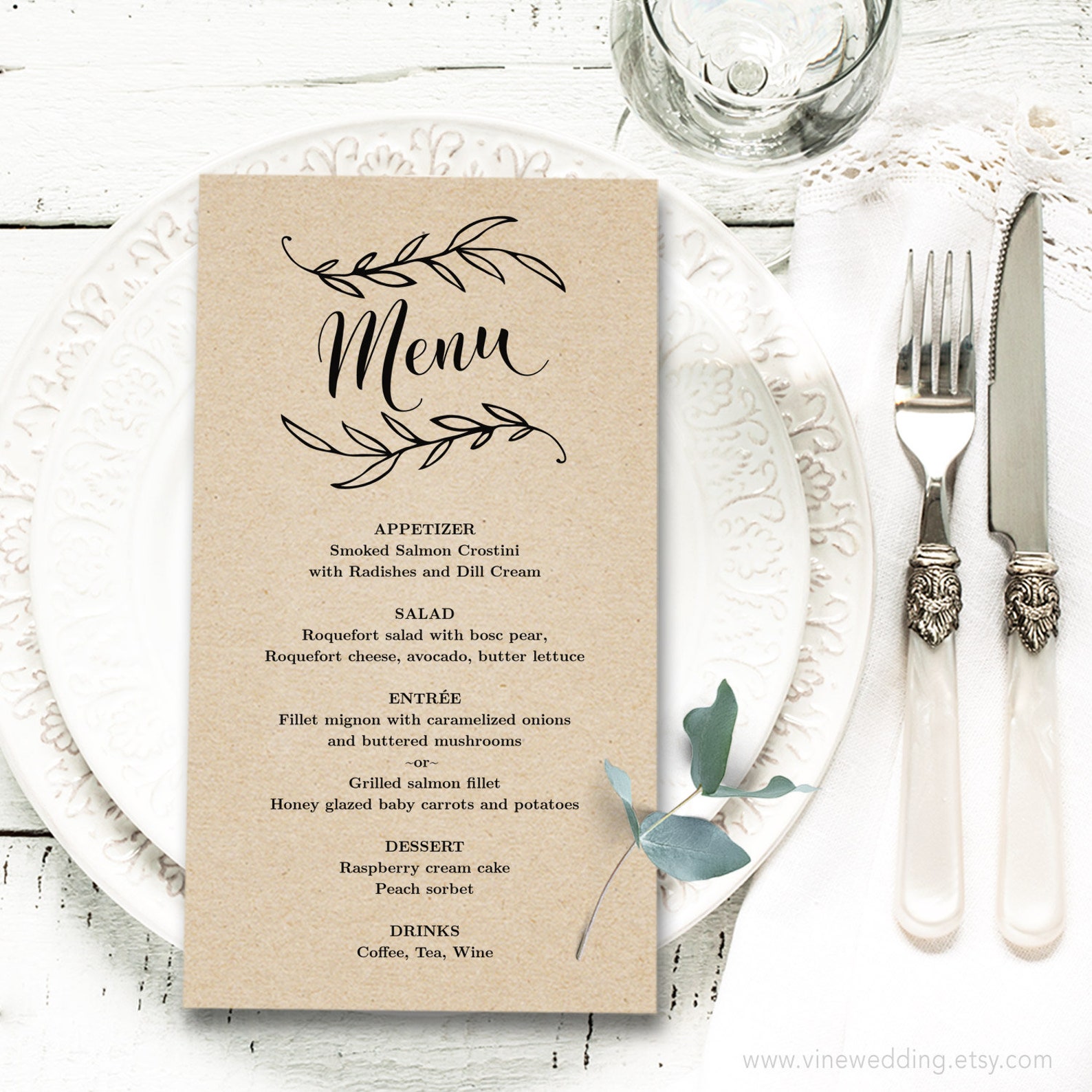 Rustic Wedding Menu Printable Wedding Menu Template Etsy Rustic Wedding Menu Printable Wedding Menu Template Etsy