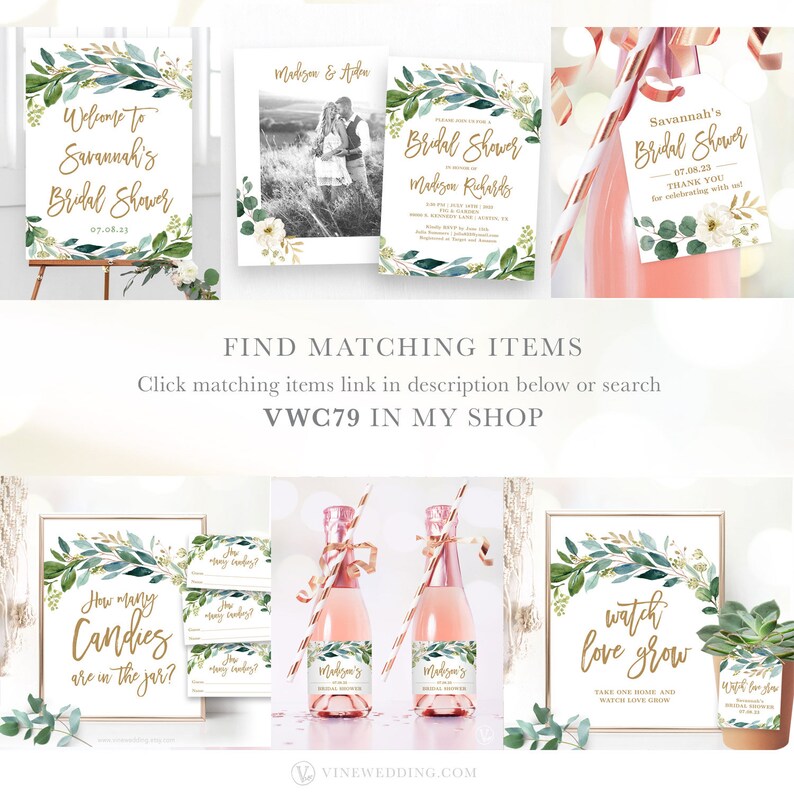 Bridal Luncheon Invitation Template Editable Printable Etsy