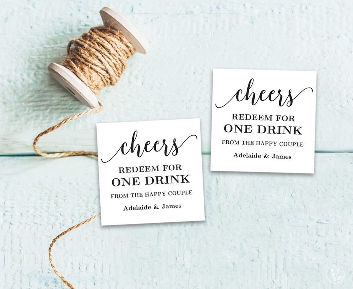 Editable Drink Tickets Printable Wedding Drink Tickets Drink - Etsy