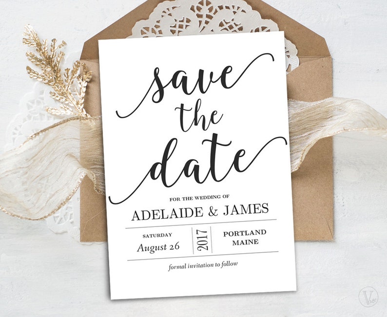 save the date template