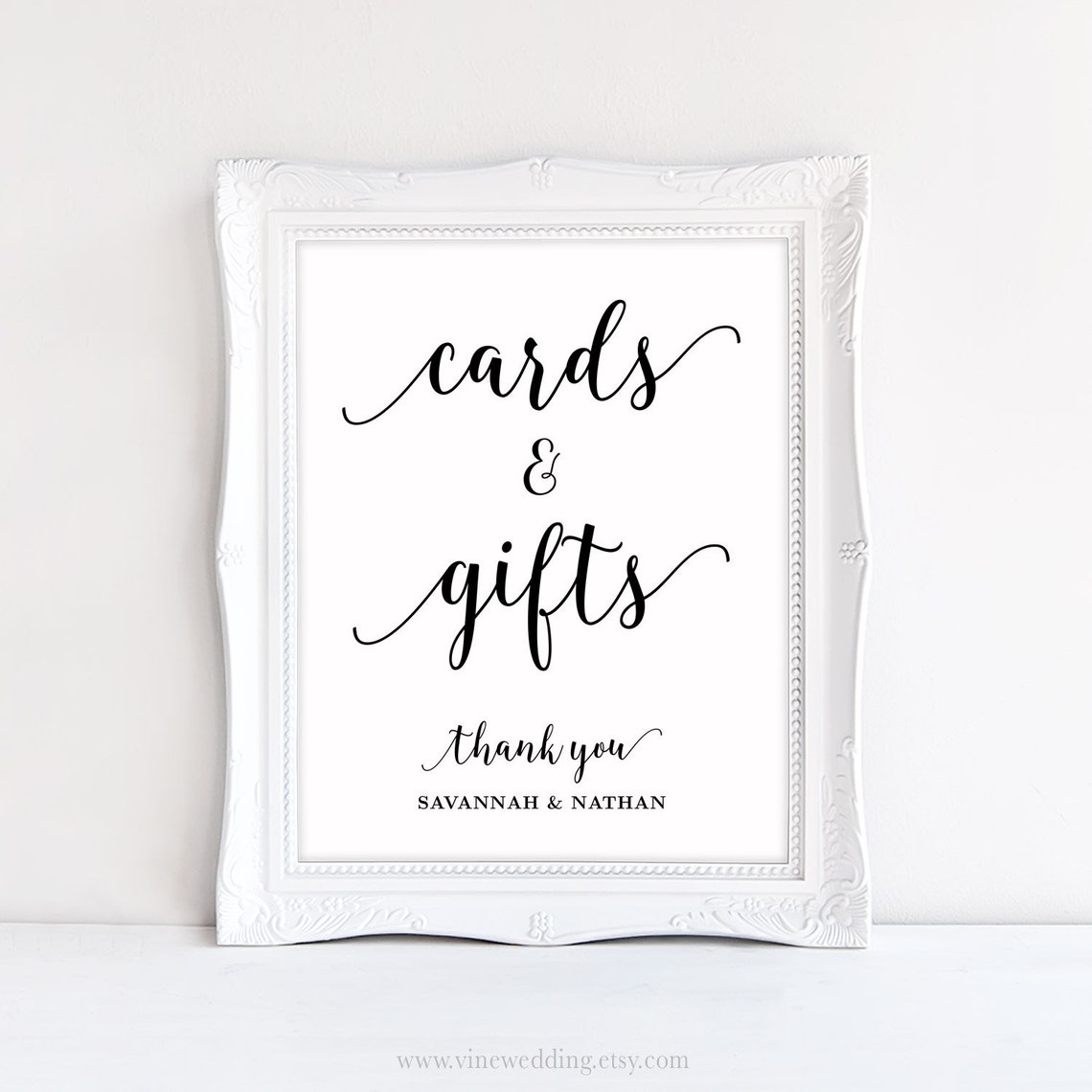 Wedding Cards and Gifts Sign Printable Wedding Cards and | Etsy