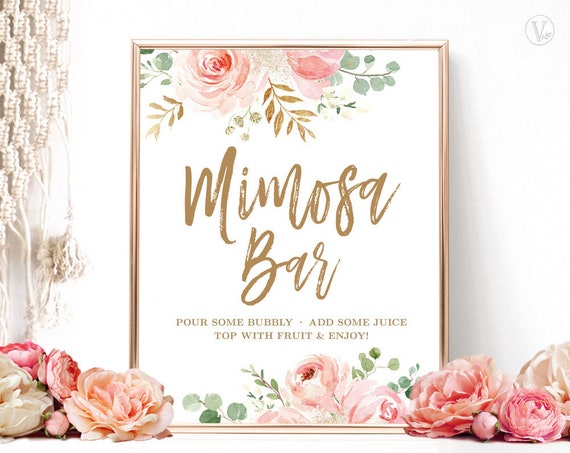 DIY Mimosa Bar Guide: How To Set Up + FREE Mimosa Bar Printables