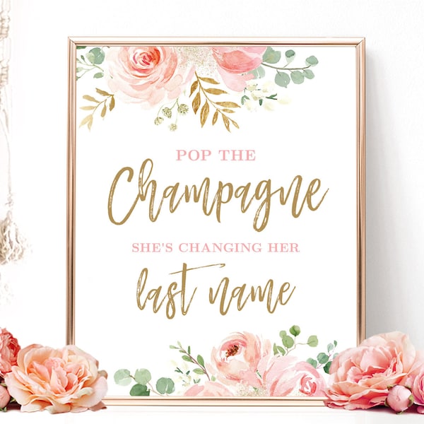 Pop the Champagne Shes Changing Her Last Name - Etsy