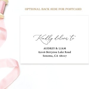 Wedding RSVP Card Template, Printable Wedding RSVP Insert Card, Editable Text, Burgundy Pink Floral, Plum, Blush, VWT14 bild 2