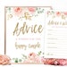 Advice &amp; Wishes for the Happy Couple Sign and Notecards, Printable ...