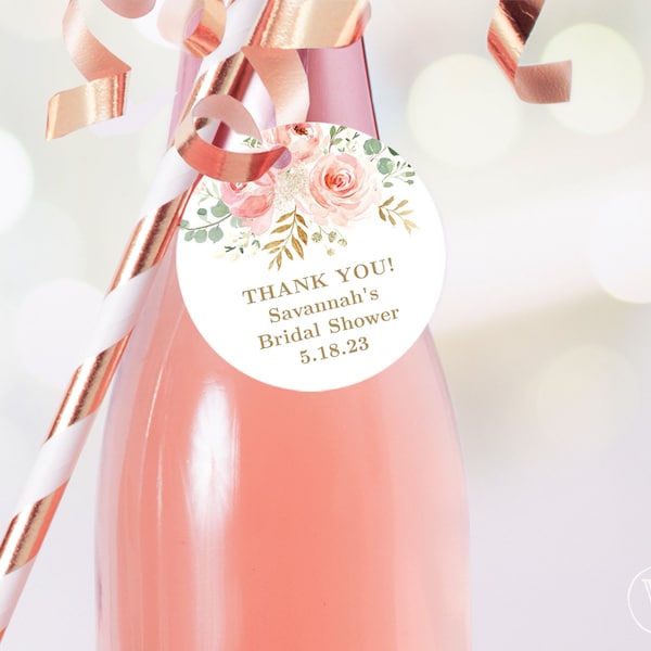 Circle Labels Bridal Shower Printable - Etsy