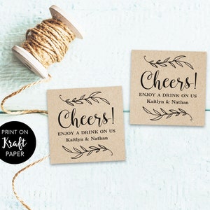 Drink Tickets, Drink Token, Printable Wedding Drink Tickets, Wedding Drinks Token Template, DIY Drink Tickets, VW01