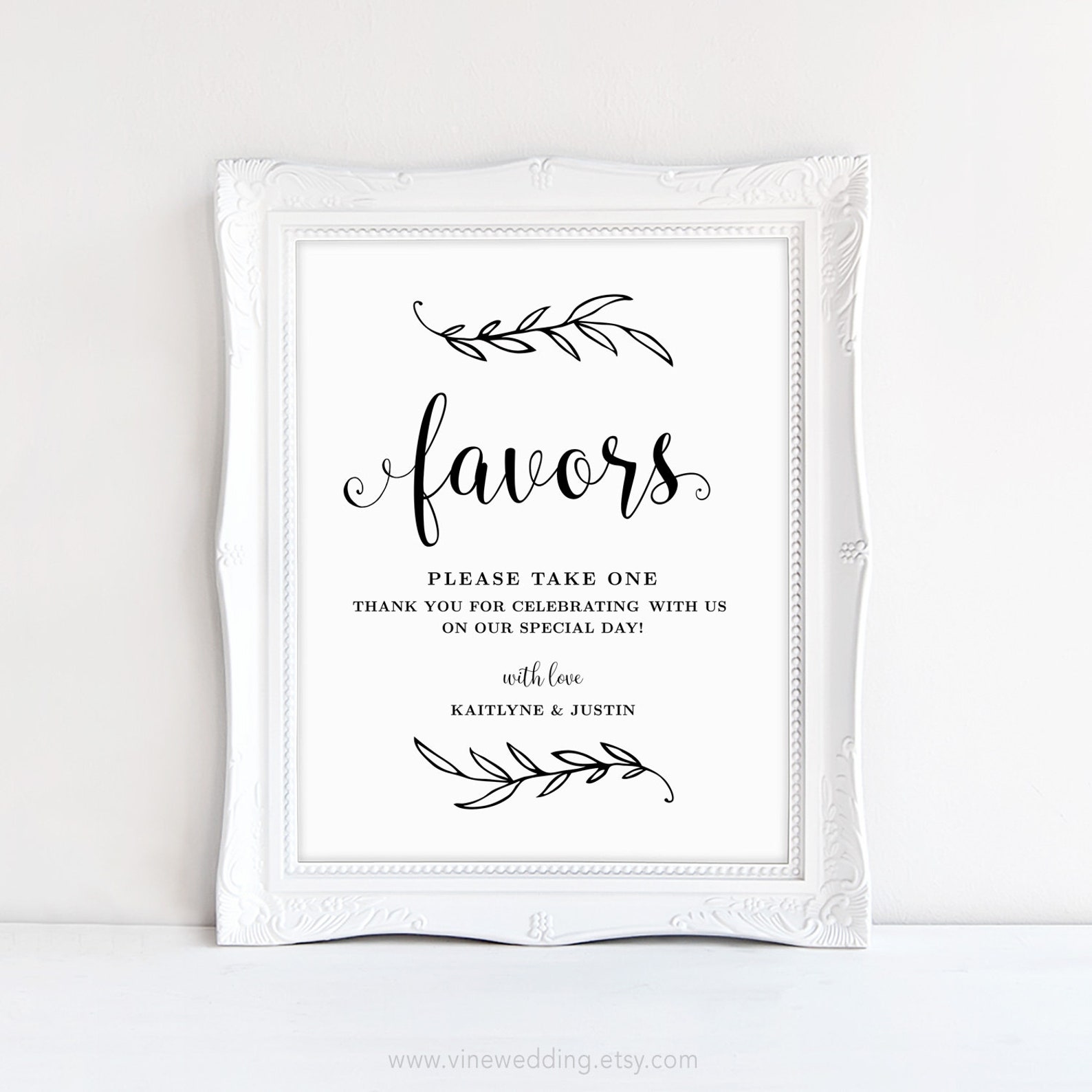 Printable Favors Sign Wedding Favors Sign Wedding Reception - Etsy