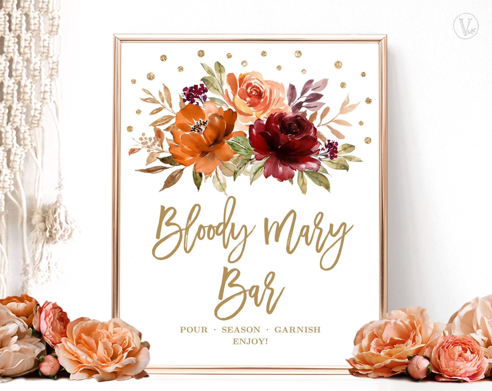Bloody Mary Bar Sign Printable Bloody Mary Bar Sign Bridal - Etsy