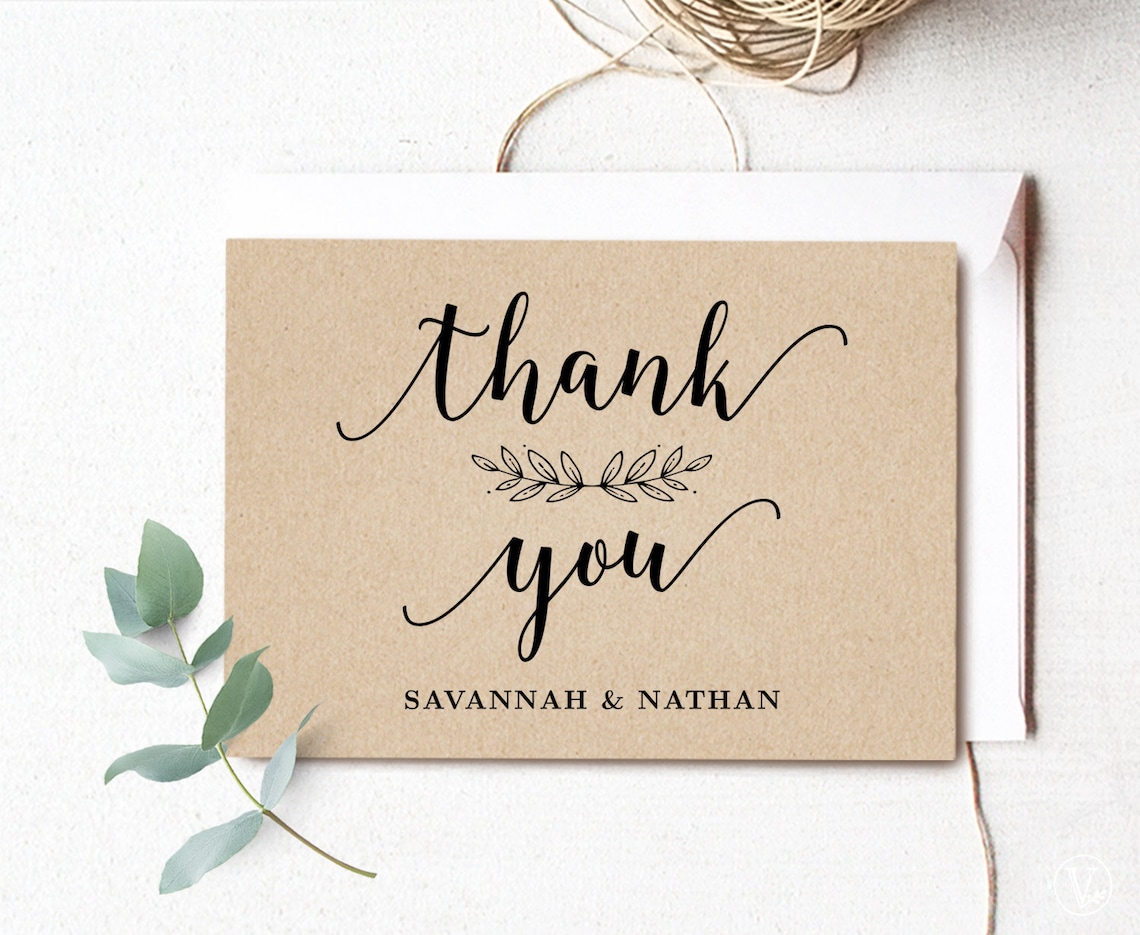 Printable Thank You Card Wedding Thank You Card Template Editable printable-thank-you-card-wedding-thank-you-card-template-editable