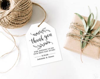 Wedding Favor Tags, Printable Wedding Favor Tag Template, Favor Tags, Rustic, Vintage Wedding, VW01