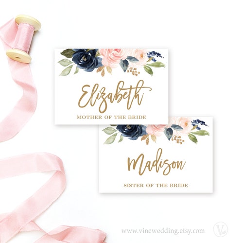Printable Name Labels Bridal Name Tags Bridal Shower Etsy