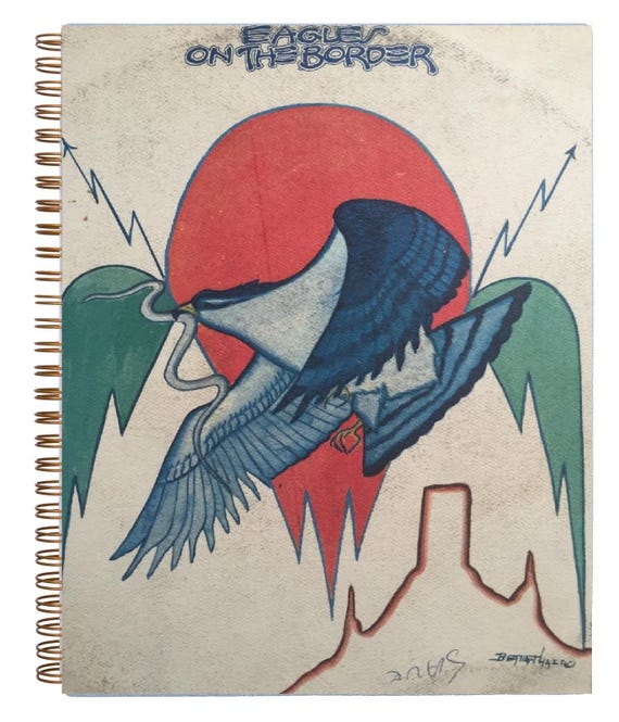 For The Eagles On The Border Fan Album Cover Notebook Etsy