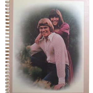 for the KAREN RICHARD CARPENTER 1971 fan Album Cover Notebook vintage  vinyl rare 1 of a kind  wow!