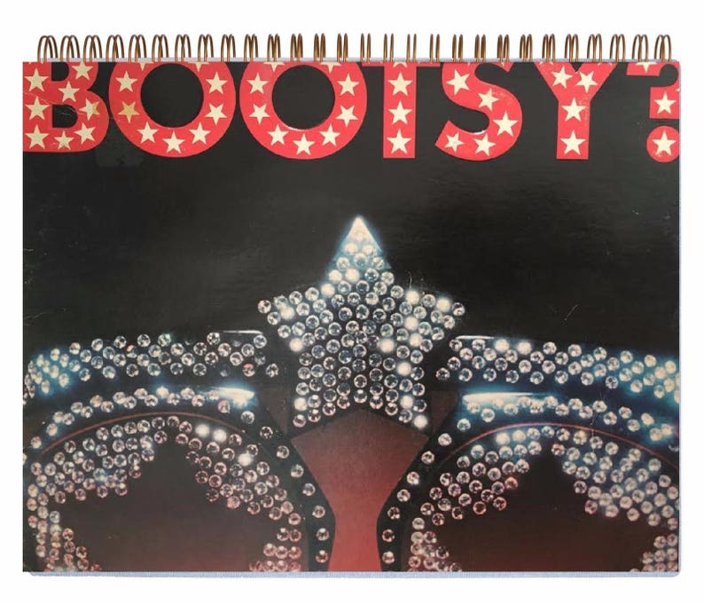 BOOTSY COLLINS Player Of The Year Album Cover Notebook Etsy