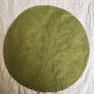 Handmade Round Wool Felt Tree Penny Rug. No International Shipping. - Etsy
