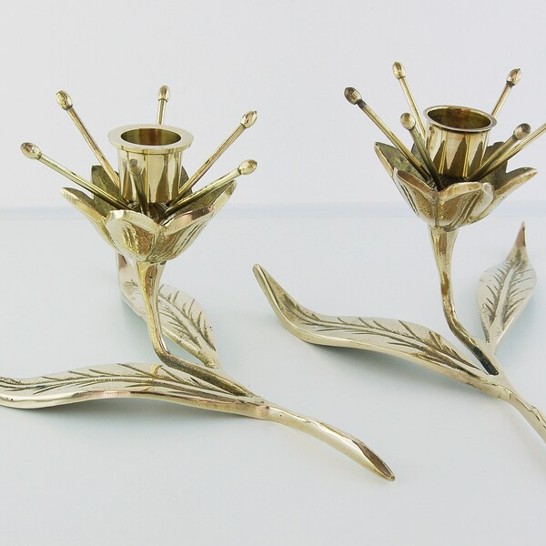 Brass Candlestick Holder Etsy