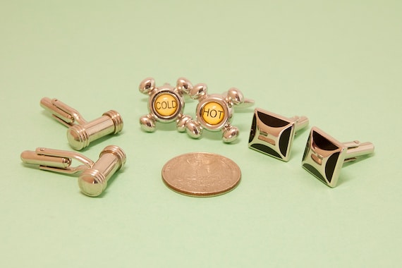 Vintage Cufflinks - Three Pairs - French Vintage … - image 1