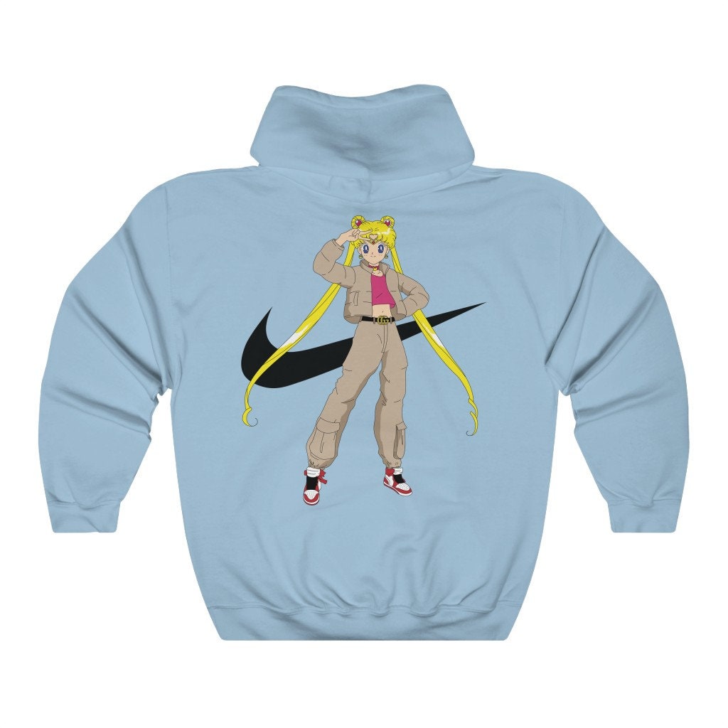 Sailor Moon x Nike Print sudadera con capucha | Etsy