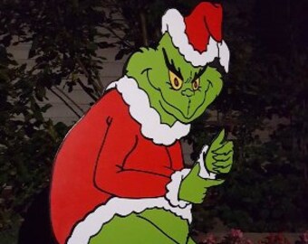 grinch yard art etsy grinch stealing christmas lights pattern