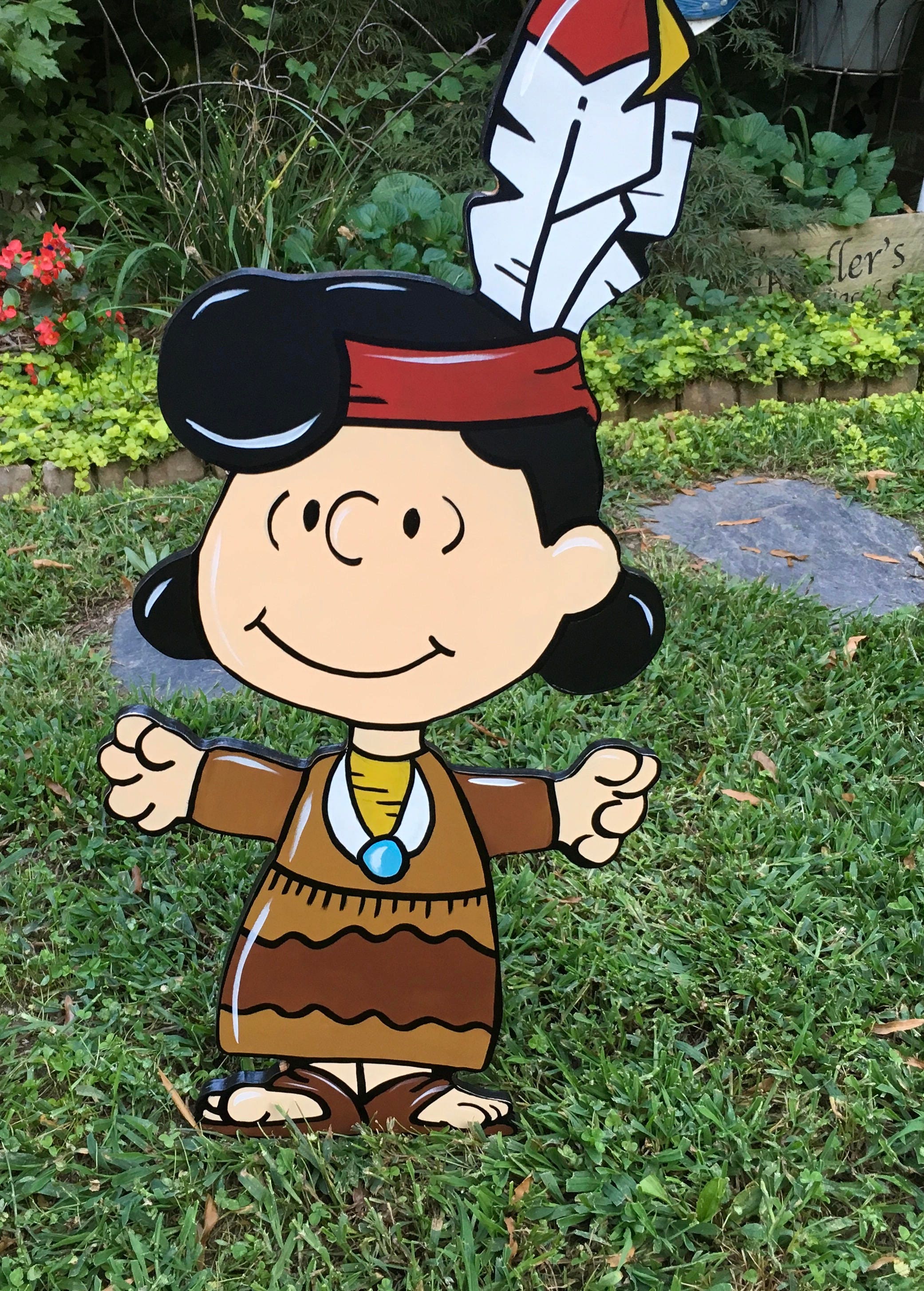 Thanksgiving Hand Painted Yard Art Group of 4 Etsy