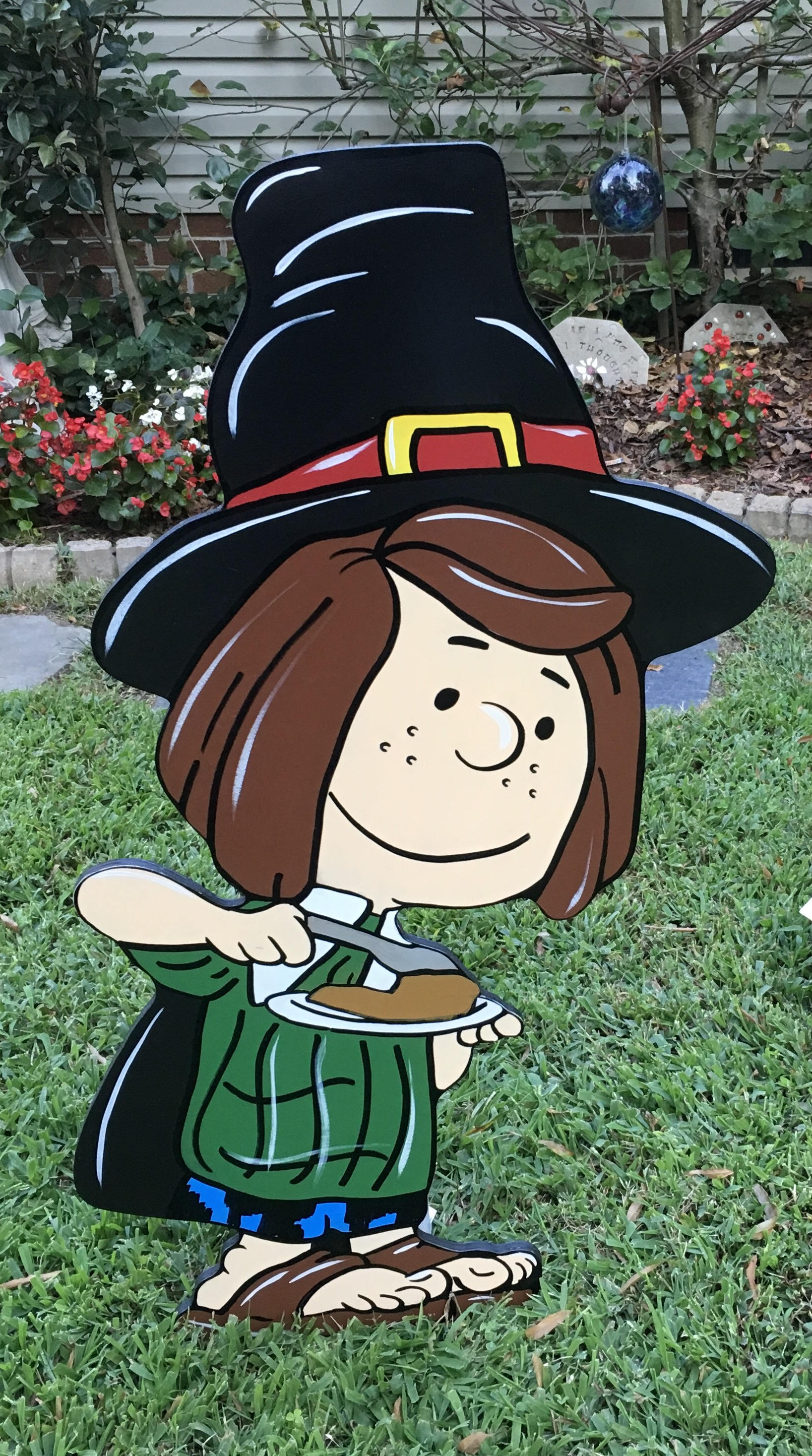 Thanksgiving Hand Painted Yard Art Group of 4 Etsy