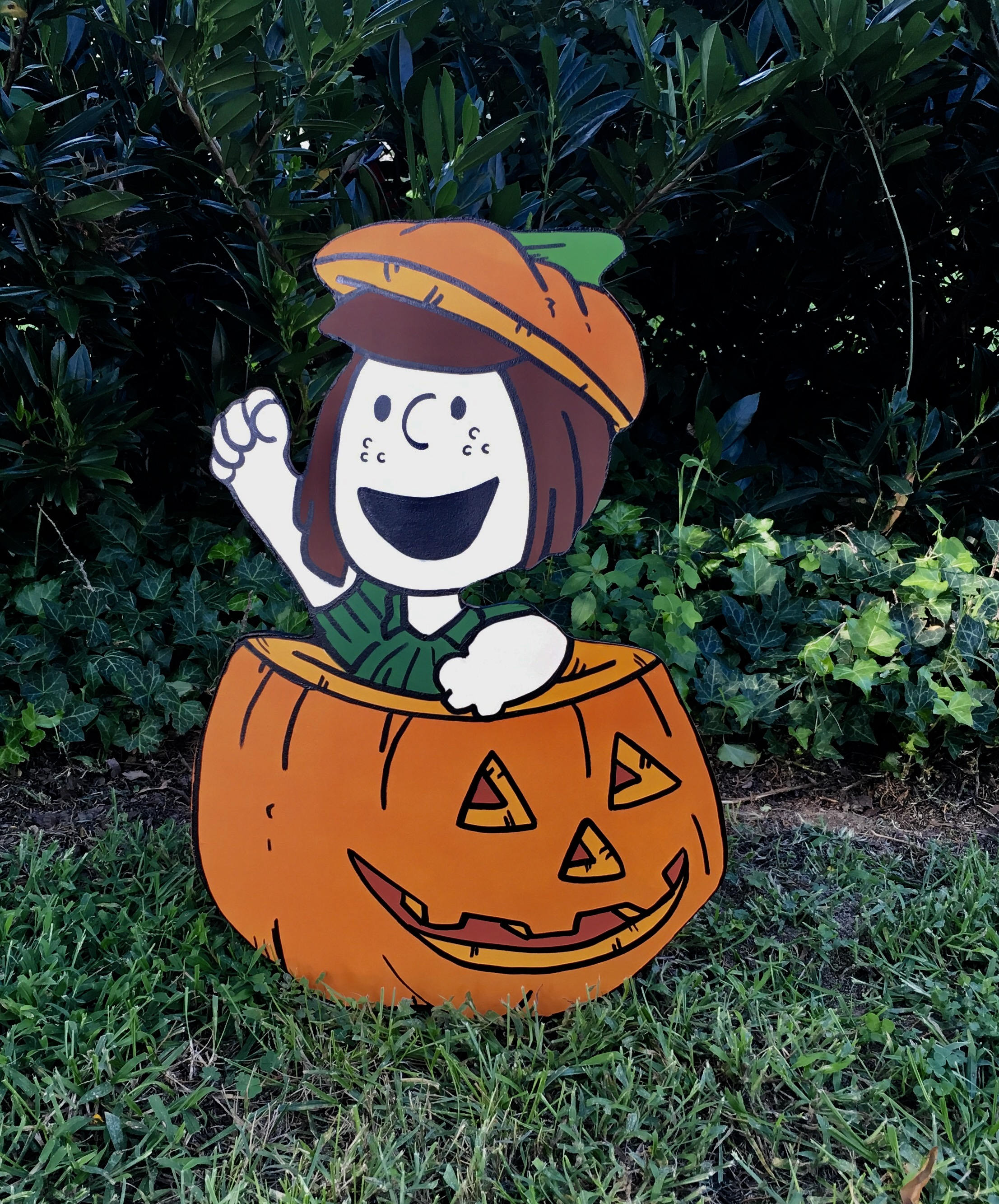 Pumpkin Halloween Yard Art Peanuts Etsy