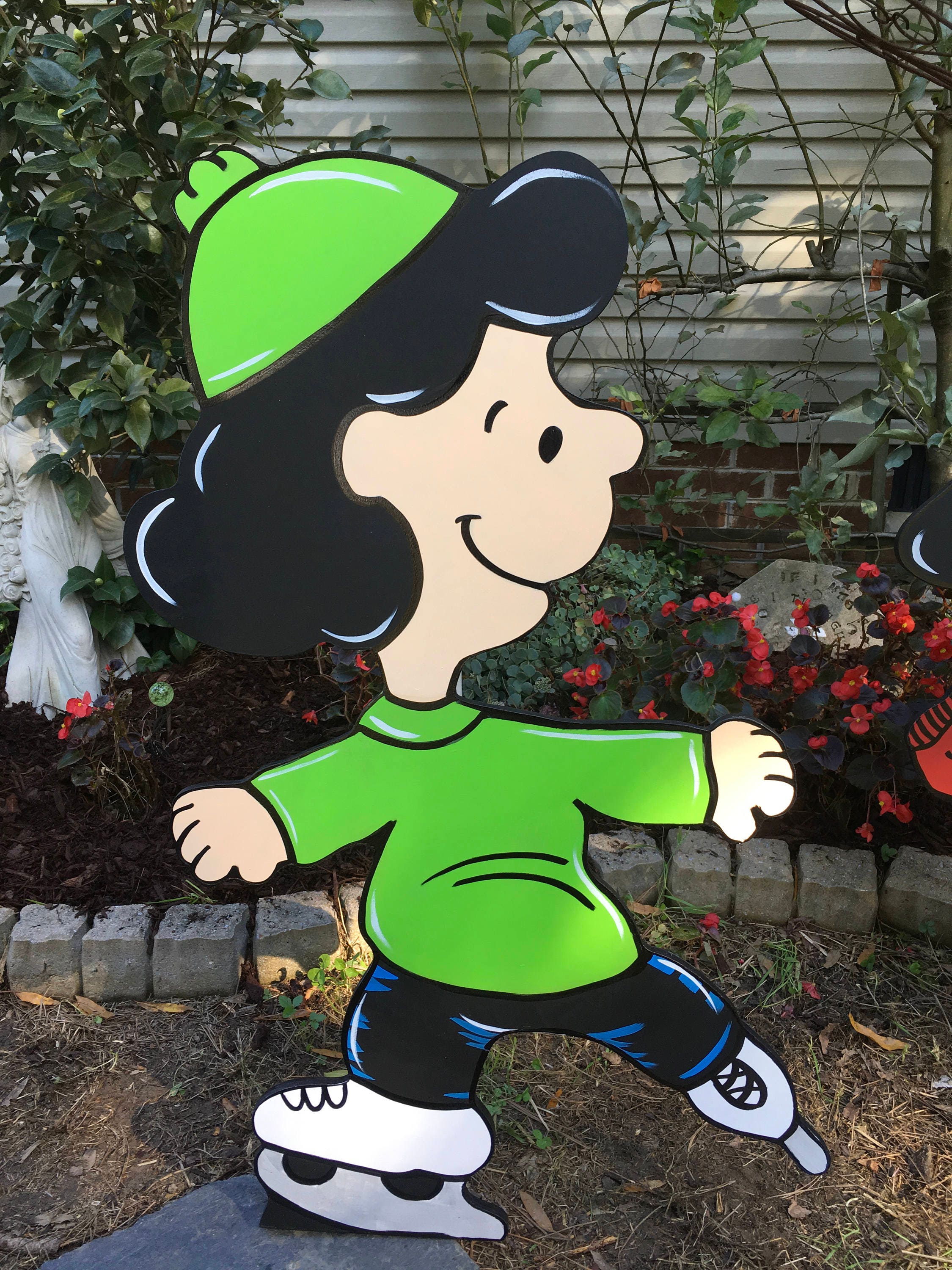 Christmas Yard Art Peanuts Hand Painted Etsy