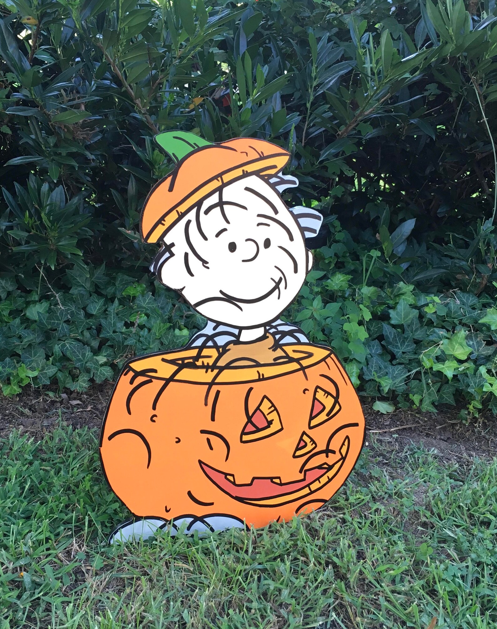 Pumpkin Halloween Yard Art Peanuts Etsy