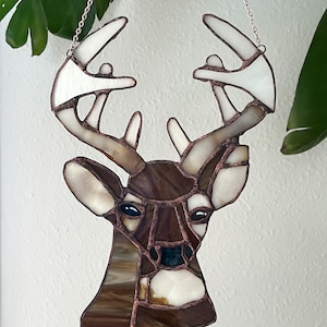 Deer Buck Stained Glass Suncatcher