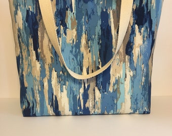 Large Nautical Beach Bag, Large Tote, Summer Bag
