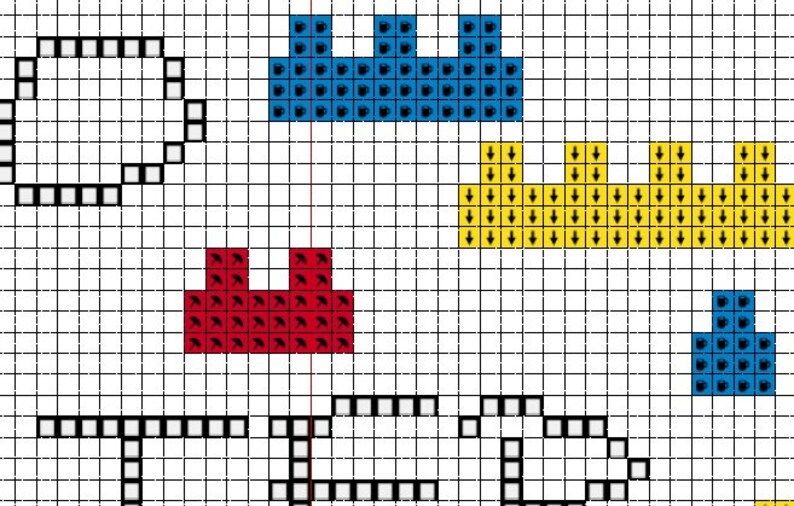 Go Step On A Lego Cross Stitch Pattern | Etsy