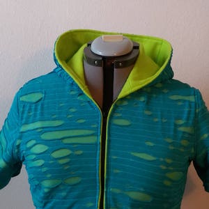 Hybrid crop hoodie