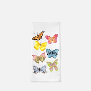 Butterfly Flour Sack Tea Towel Kitchen Decor Butterflies Towel Spring Towel Hostess Gift Gift For Her Kitchen Shower Gift