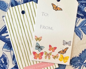 Butterfly Gift Tags Butterfly Theme Cute Gift Tags Butterfly Gift Wrap